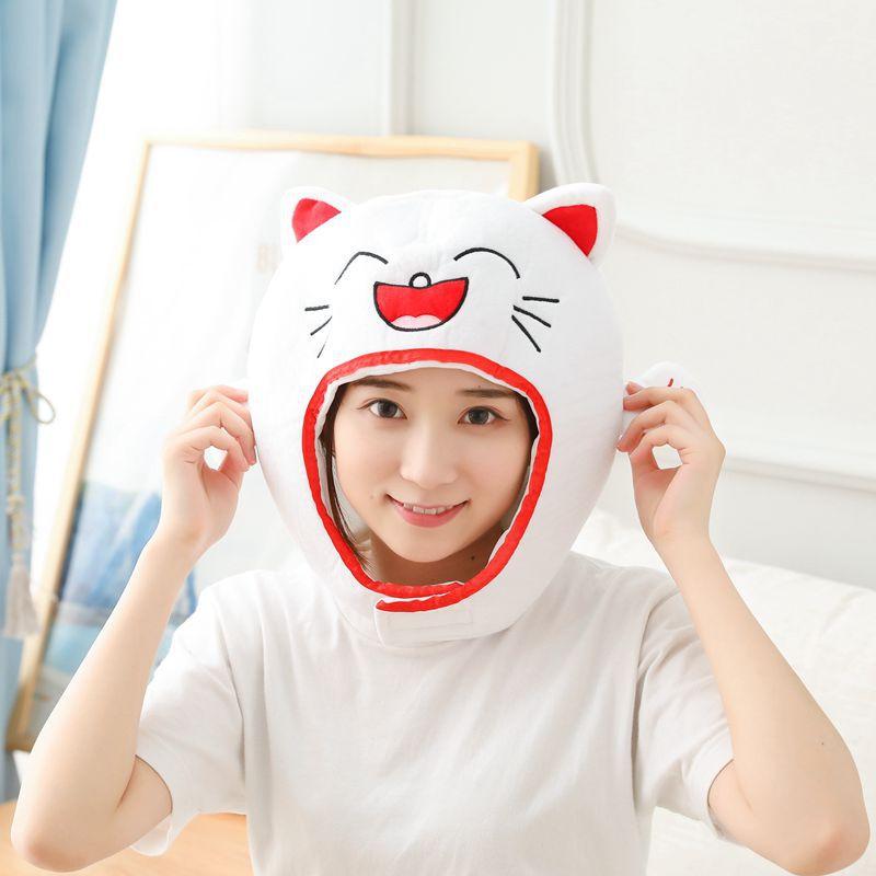 Хэллоуин Шапка-капюшон с кошкой, Плюшевый капюшон, Фотореквизит, Фотореквизит, Мультяшный капюшон, Фотореквизит 33*22CM0.1kg