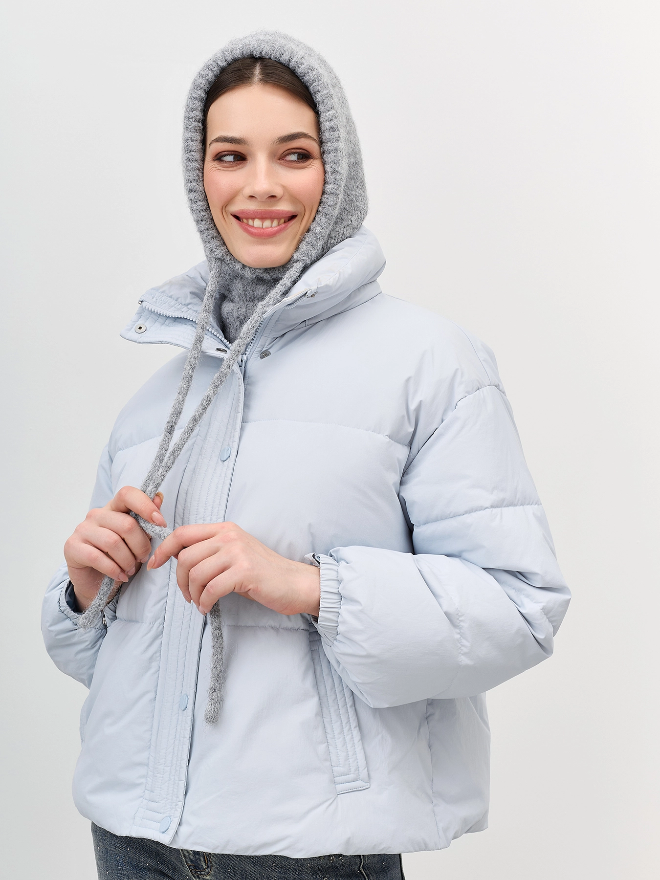 Капор в рубчик с шерстью SAVAGE